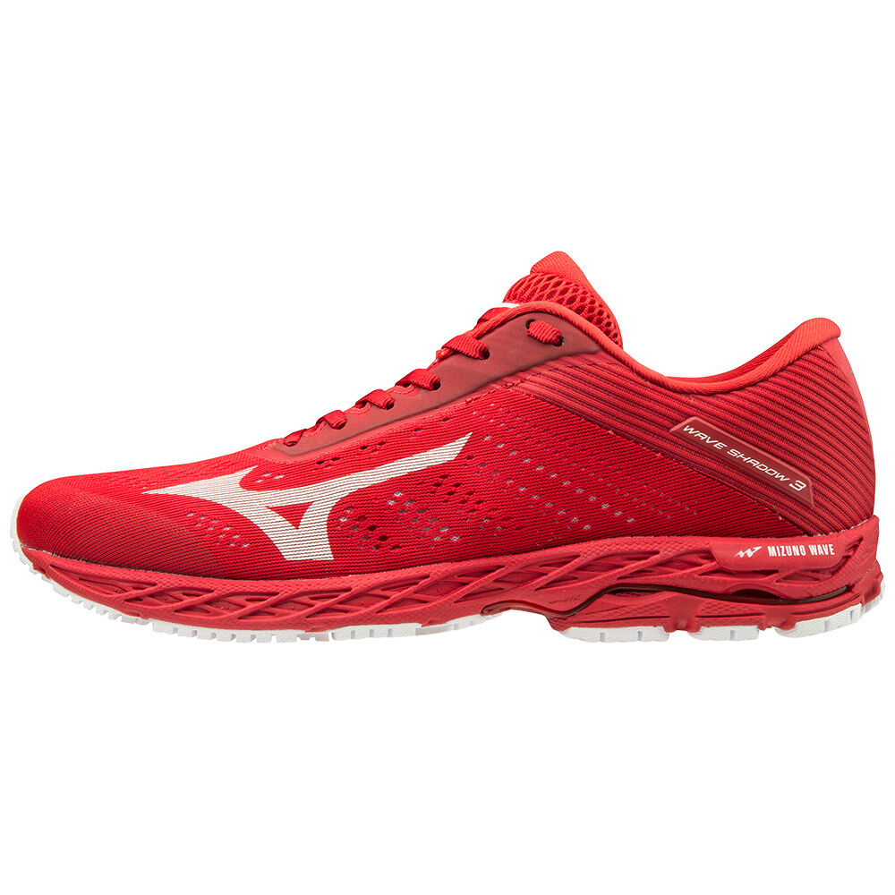 Zapatillas Running Mizuno WAVE SHADOW 3 Hombre Rojas/Blancas Baratas FACE-49128